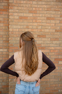 Carly Hair Claw - Giraffe