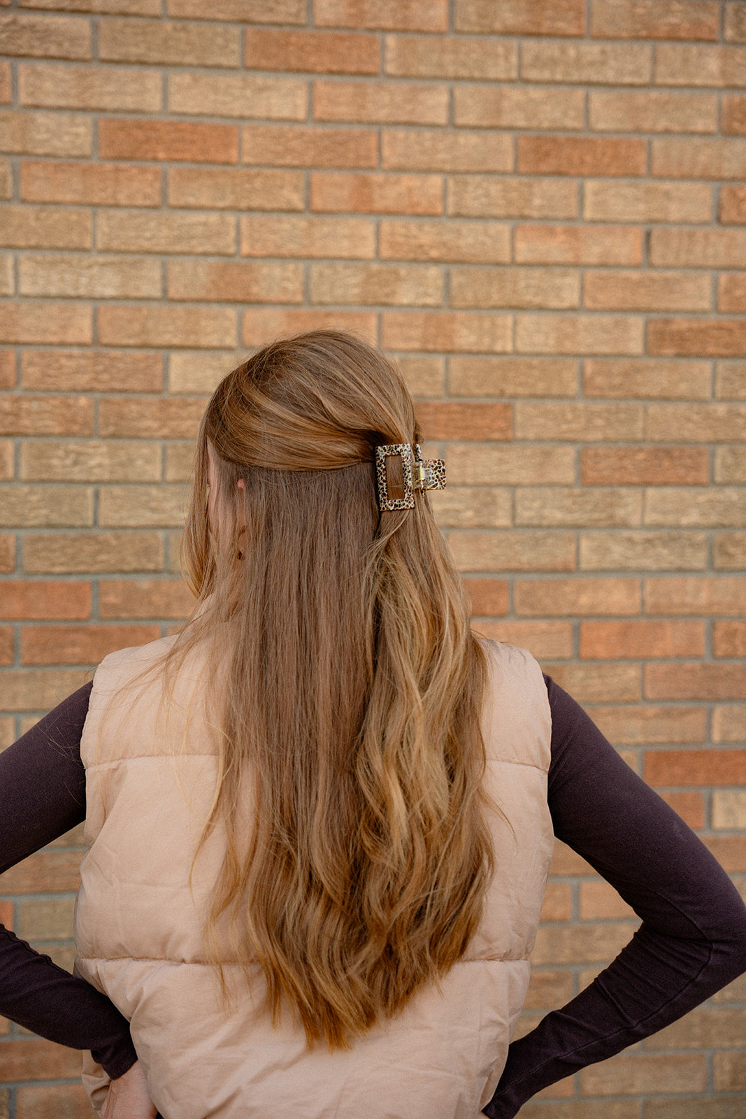 Carly Hair Claw - Giraffe