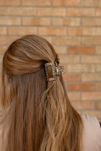 Carly Hair Claw - Giraffe