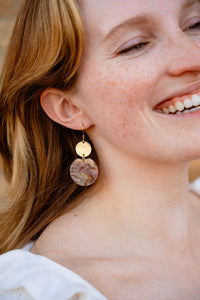 Zoey Mini Earrings - Shimmering Taupe