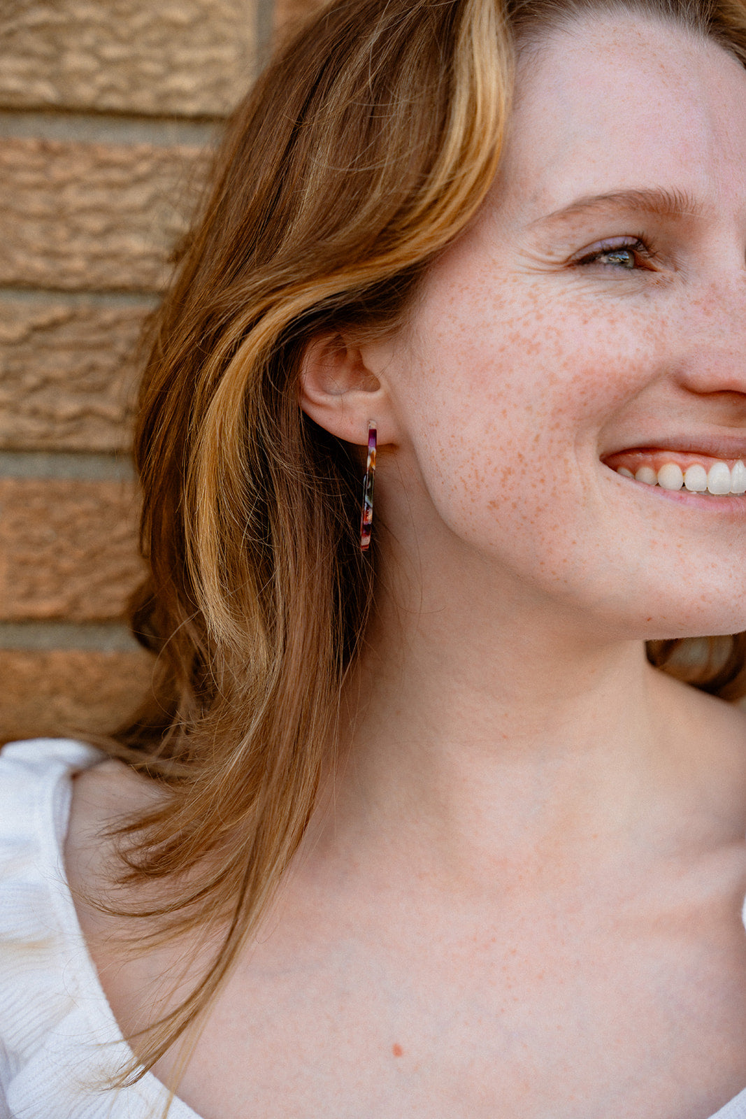 Jenna Hoops - Jewel Stained Glass