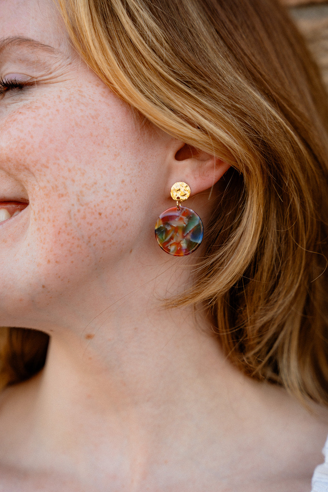 Addy Earrings - Jewel Stained Glass