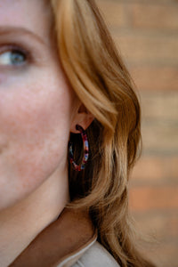 Camy Hoops - Jewel Stained Glass