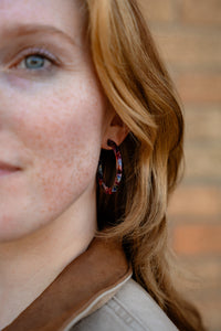 Camy Hoops - Jewel Stained Glass