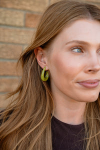 Julie Hoops - Olive Green
