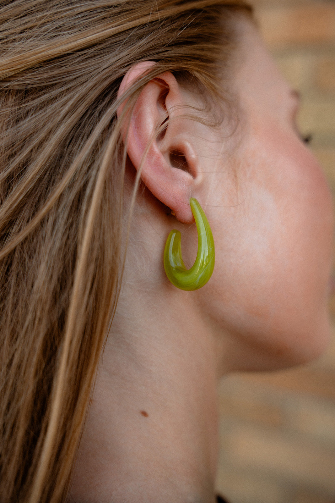 Julie Hoops - Olive Green