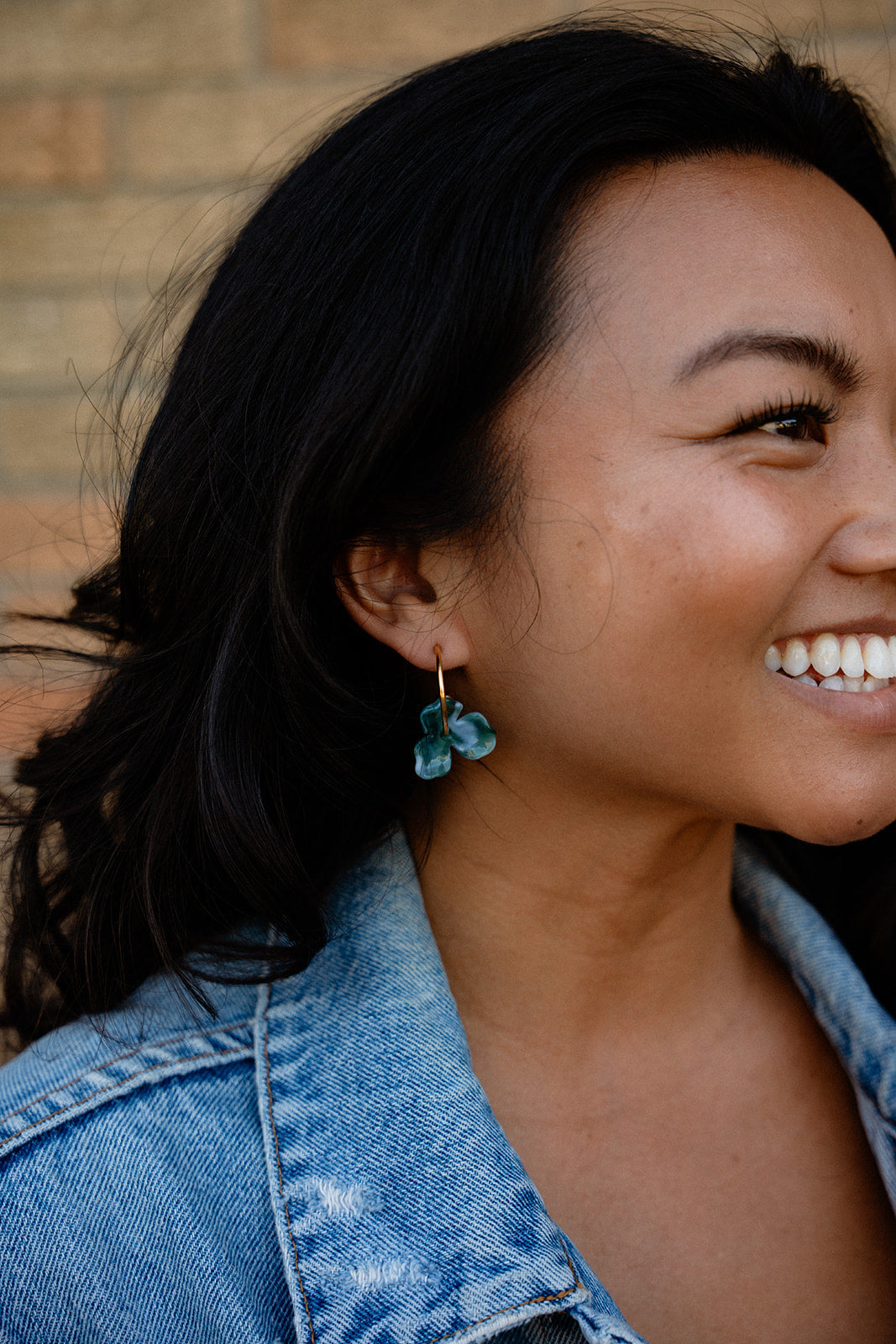 Magnolia Hoops - Alpine Green