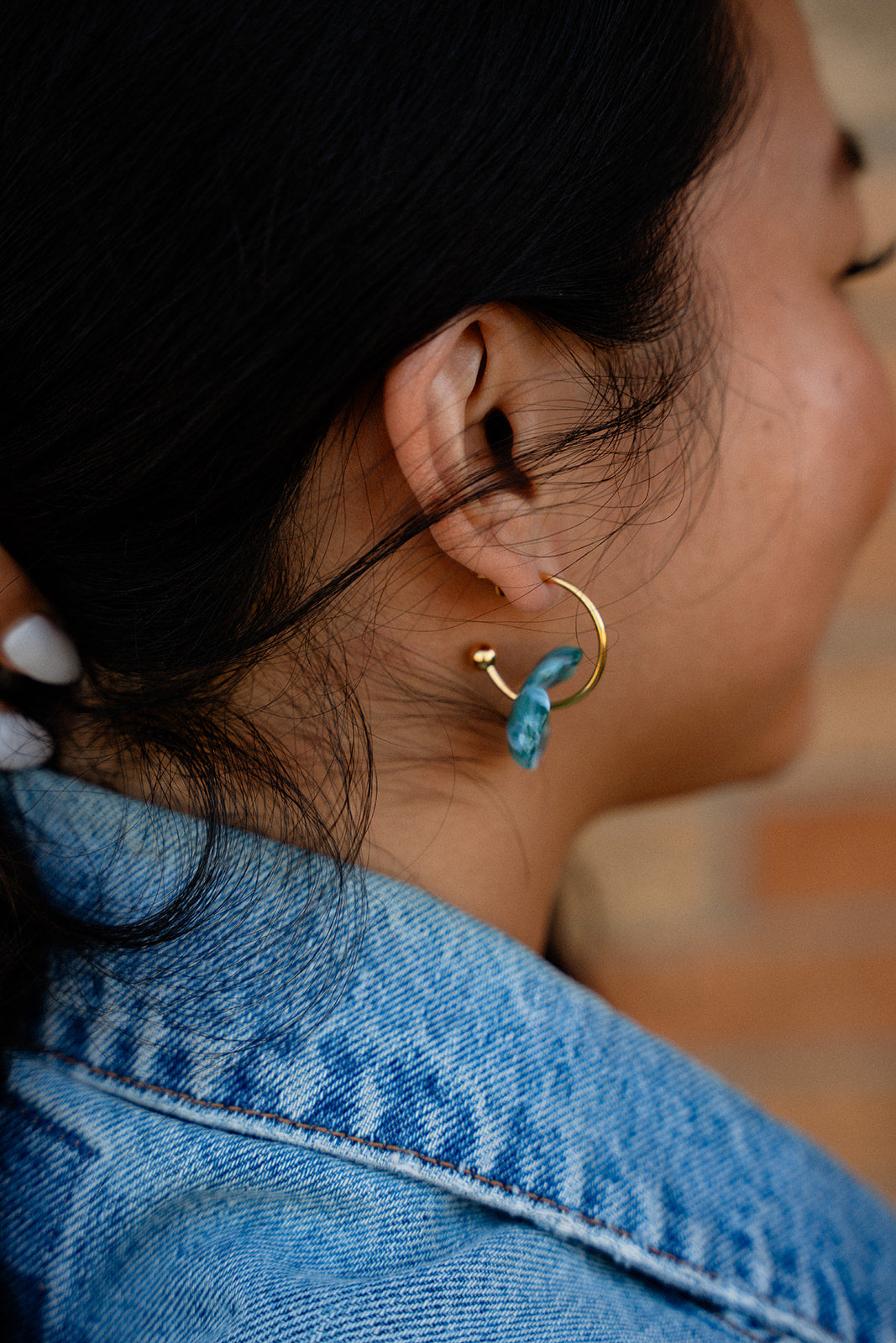 Magnolia Hoops - Alpine Green