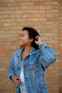 Emma Earrings - Amber Dot