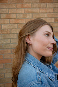 Cam Mini Hoops - Amber Dot