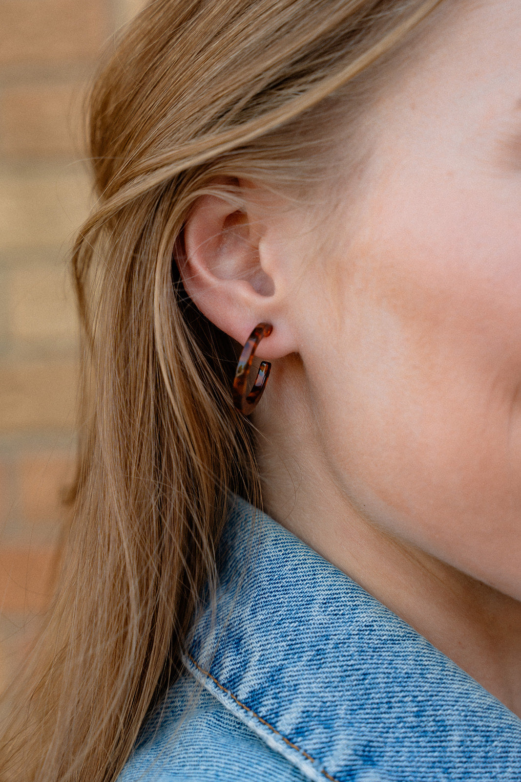 Cam Mini Hoops - Amber Dot