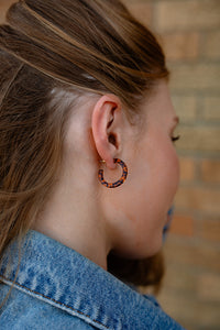 Cam Mini Hoops - Amber Dot