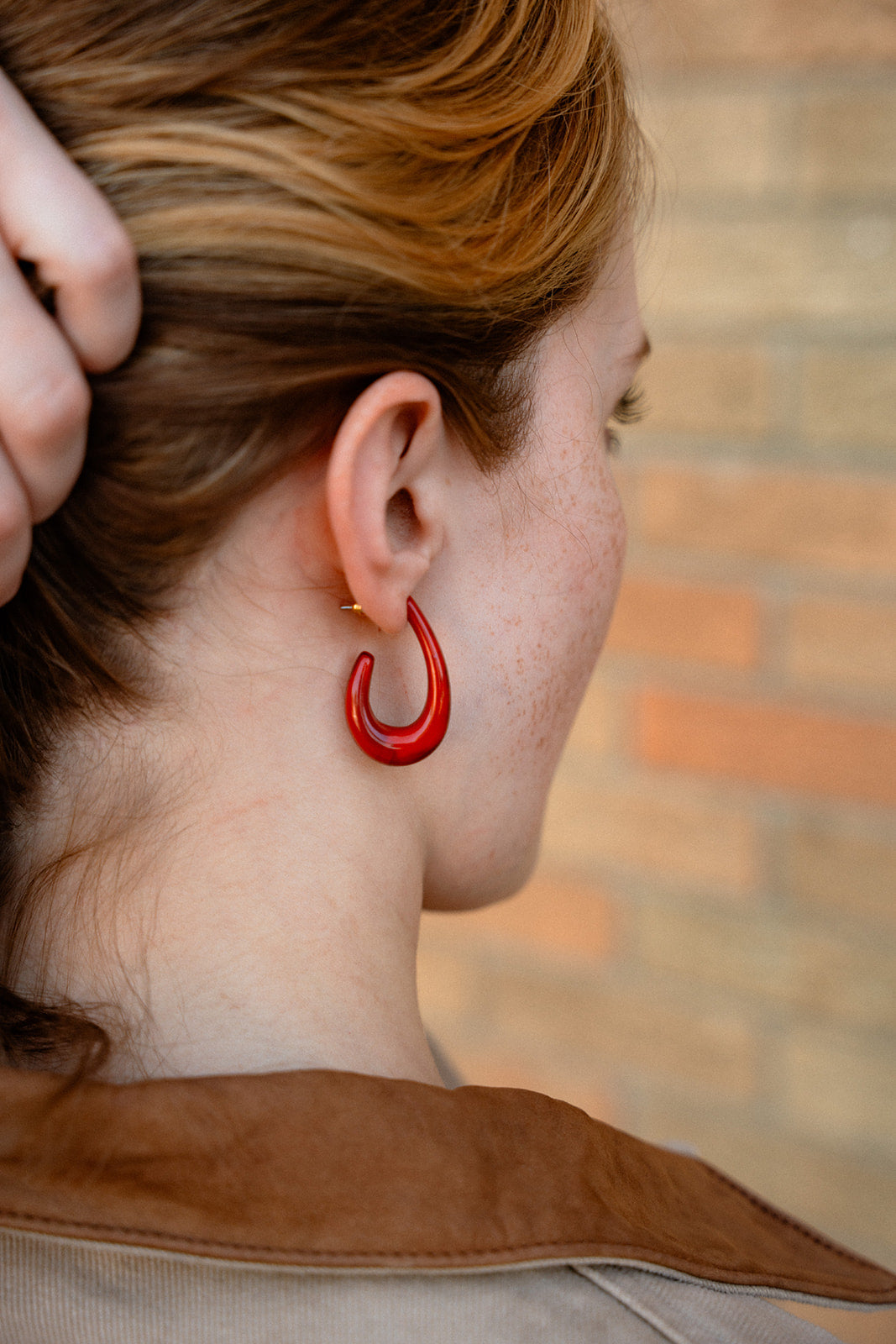 Julie Hoops - Crimson Red