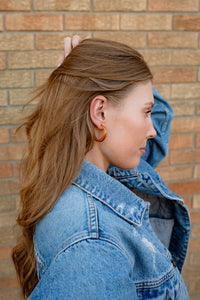 Tara Hoops - Light Amber
