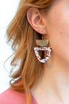 Irene Earrings - Marble Confetti