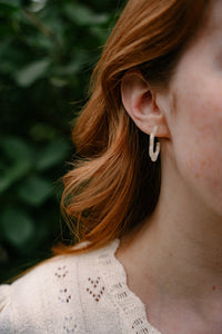 Posey Mini Hoops - Ivory