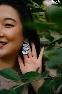 Kennedy Earrings - Greek Goddess Blue