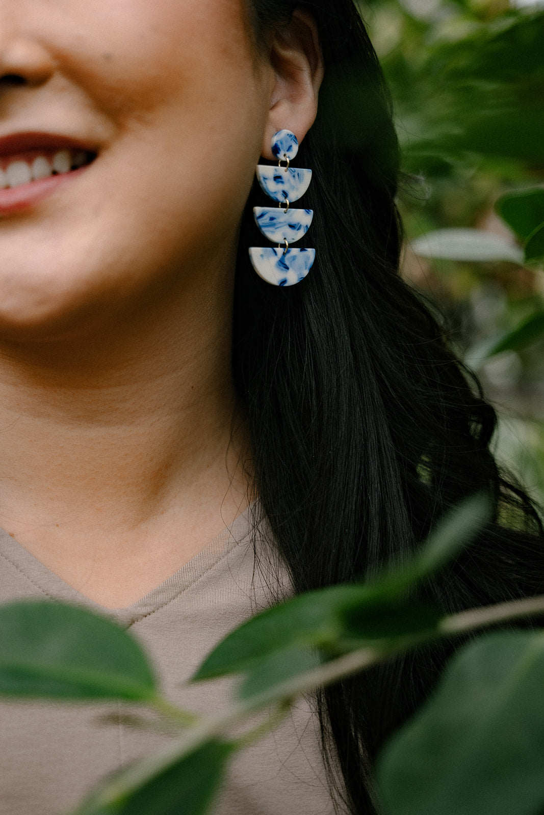 Kennedy Earrings - Greek Goddess Blue