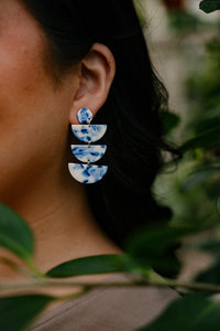 Kennedy Earrings - Greek Goddess Blue