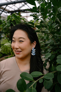 Kennedy Earrings - Greek Goddess Blue