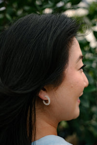 Micro Cam Mini Hoops - Ivory