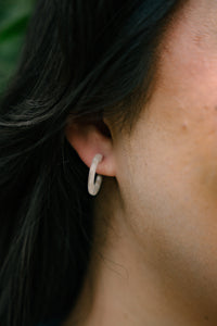 Micro Cam Mini Hoops - Ivory