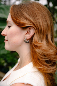 Luxe Treya Hoops - Silver