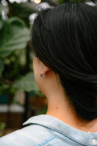 Luxe Selena Hoops - Mini - Silver