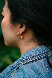 Luxe Treya Hoops - Gold