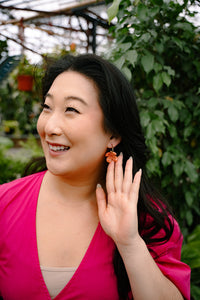 Primrose Hoops - Tangerine Orange