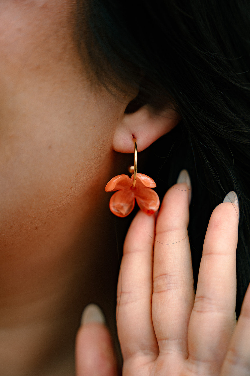 Primrose Hoops - Tangerine Orange