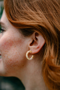 Micro Cam Mini Hoops - Buttercream Dot