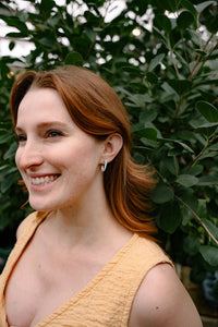 Micro Cam Mini Hoops - Pastel Blue Dot