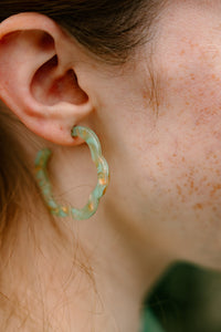 Posey Hoops - Champagne Mint