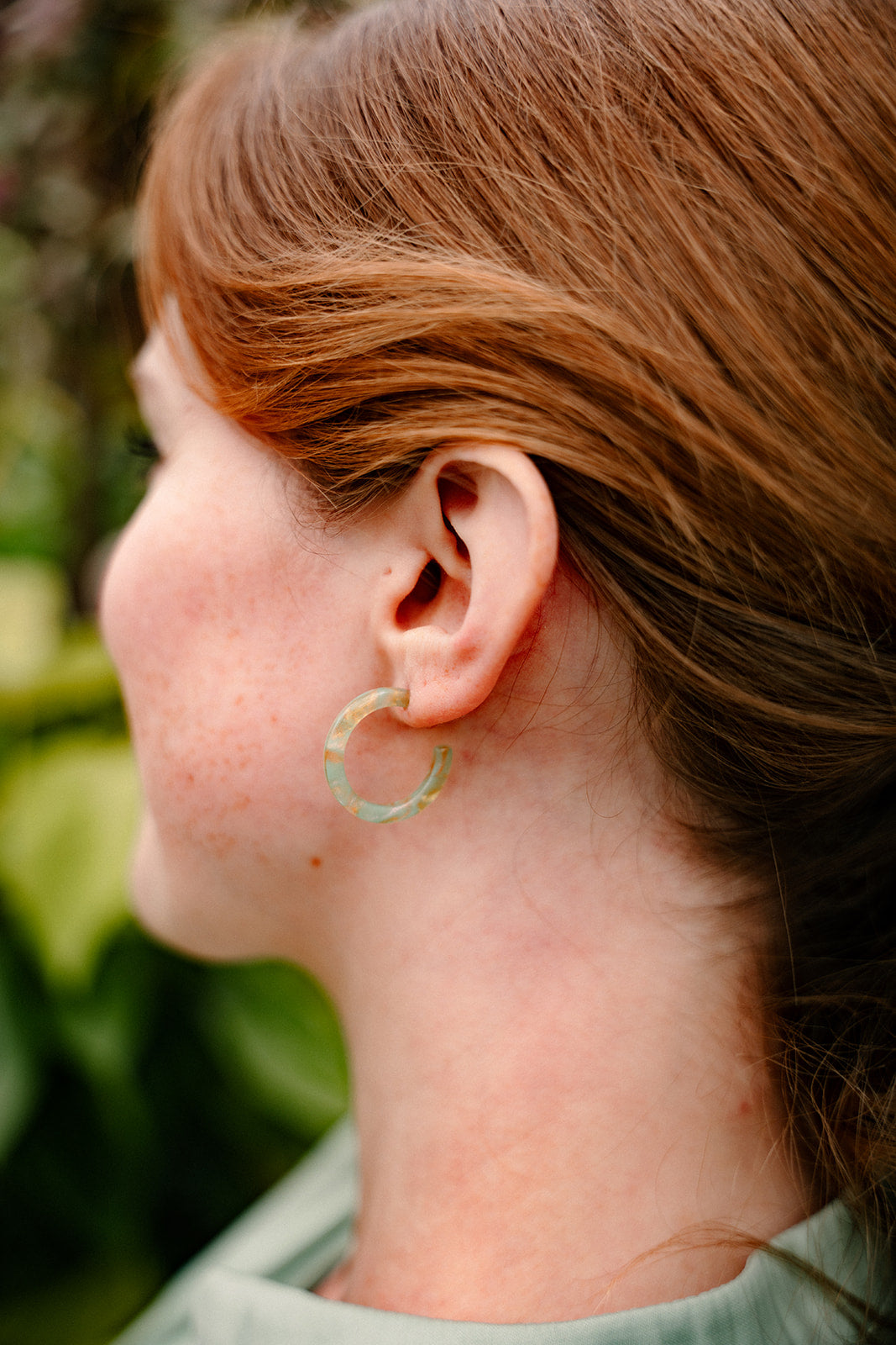 Cam Mini Hoops - Champagne Mint