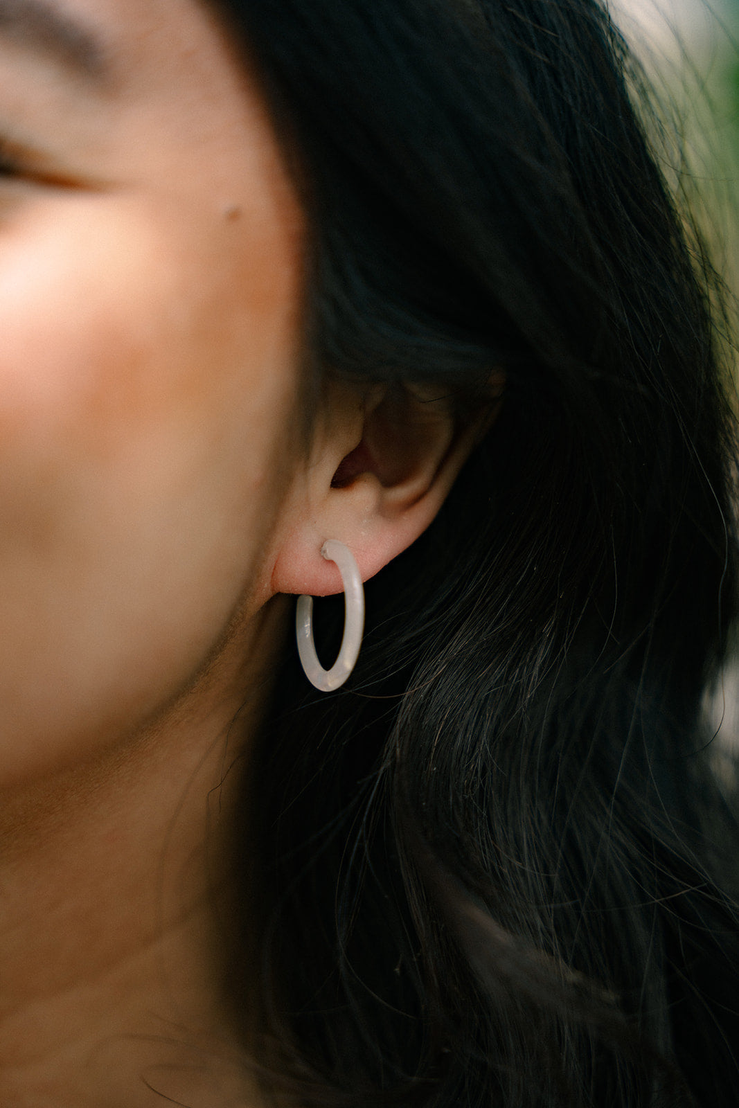 Cam Mini Hoops - Opalite