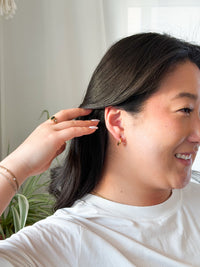 Luxe Selena Hoops - Mini - Gold