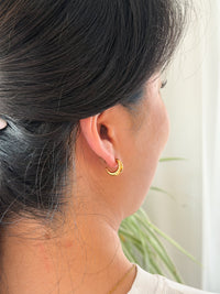 Luxe Selena Hoops - Mini - Gold