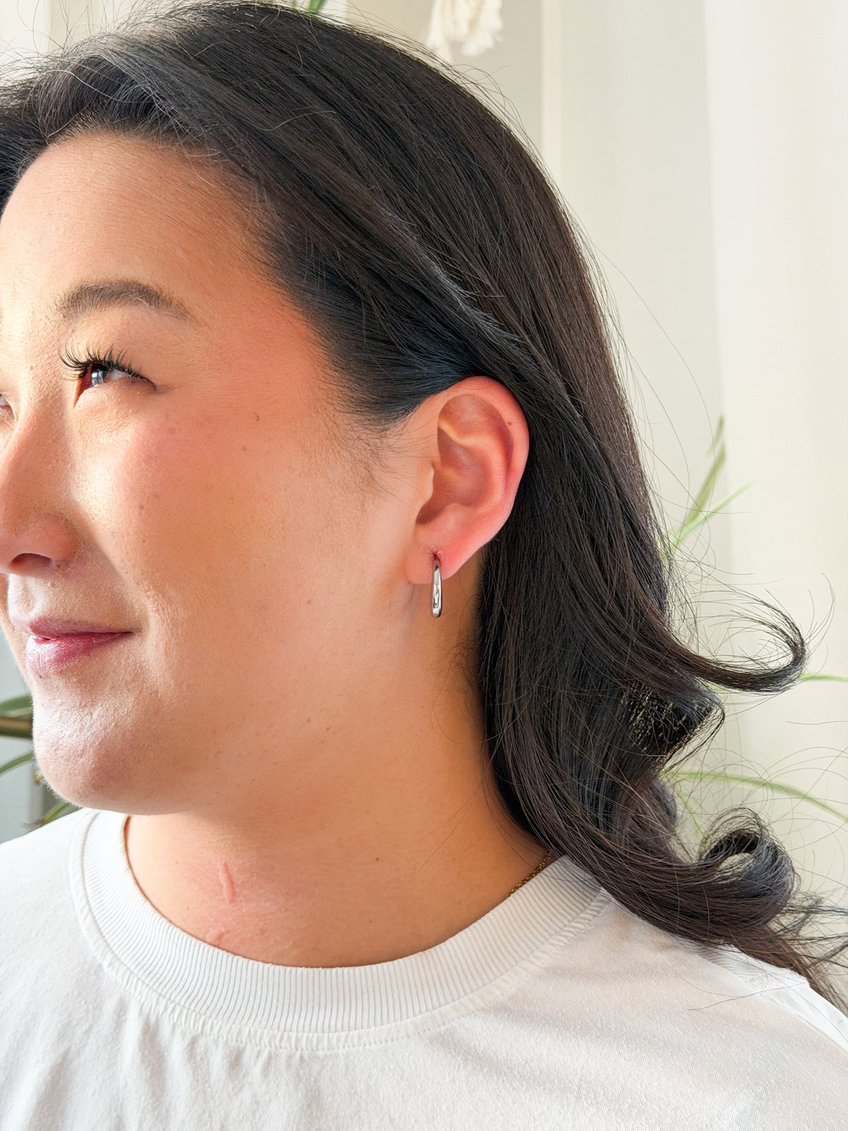 Luxe Selena Hoops - Silver