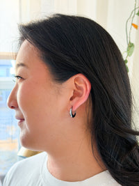 Luxe Selena Hoops - Silver