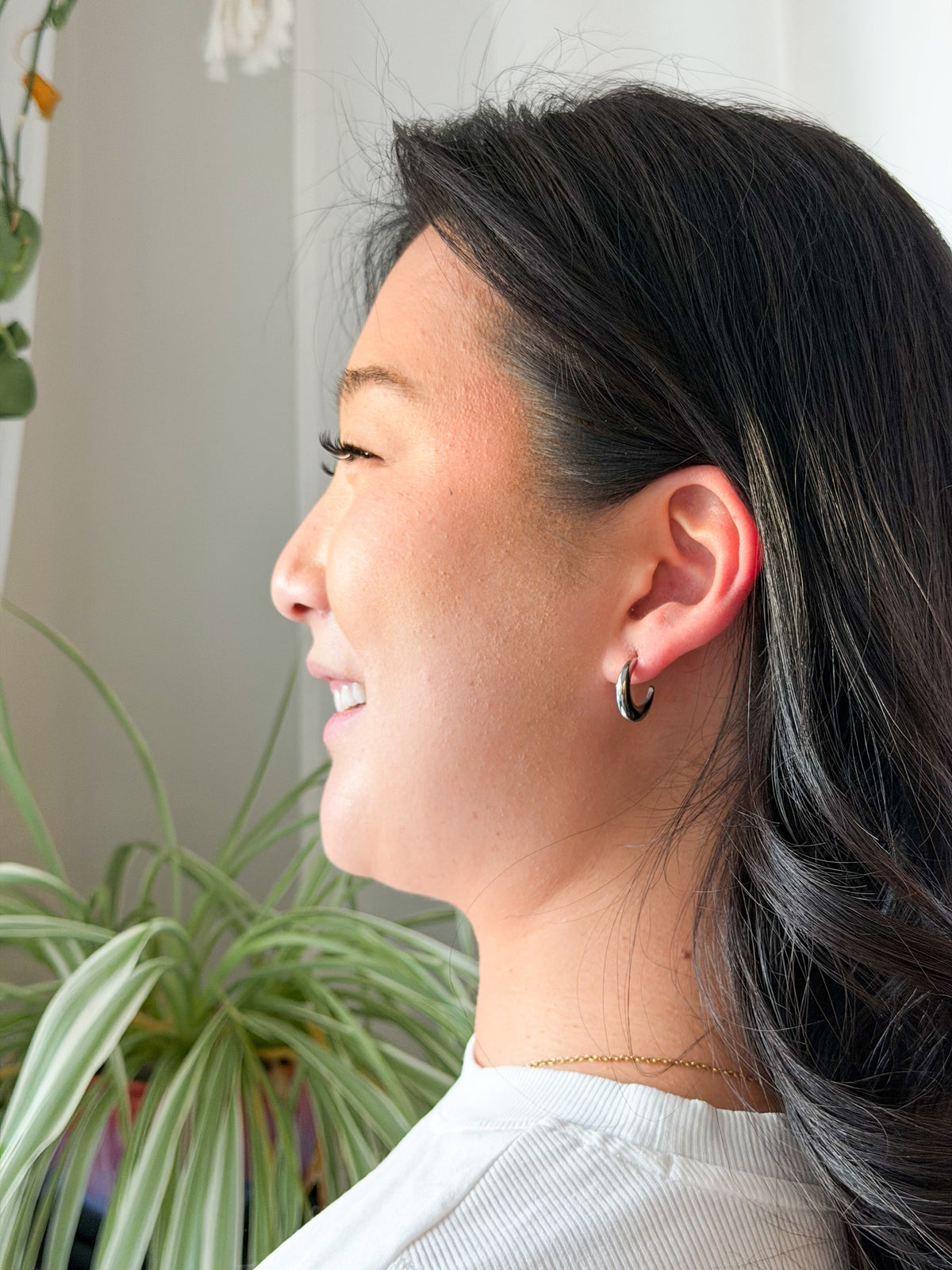 Luxe Selena Hoops - Silver