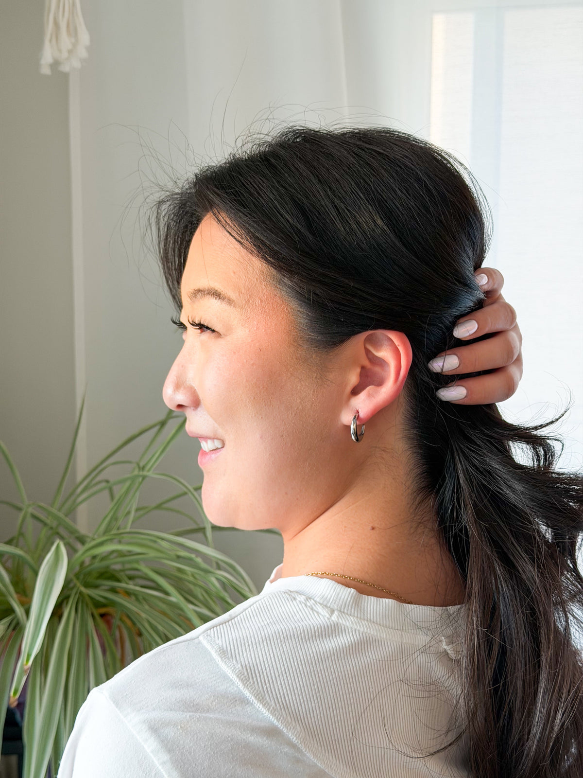 Luxe Selena Hoops - Silver