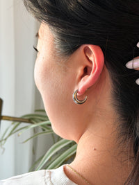 Luxe Selena Hoops - Silver