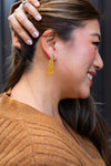 Mia Mini Earrings - Yellow Gold Glitter