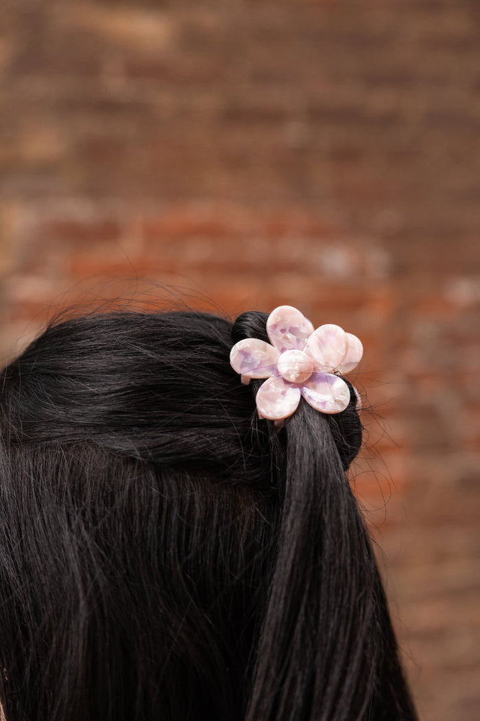 Flower Power Hair Claw - Ballet Slipper