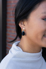 Leah Earrings - Onyx Black