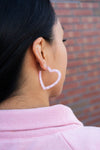 Heart Hoops - Pink