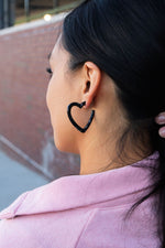 Heart Hoops - Black