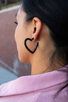 Heart Hoops - Black