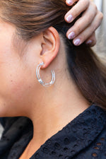 Camy Hoops - Silver Foil